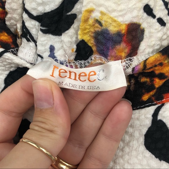 Renee C. Anthropologie Butterfly Skirt Cream Small - Picture 9 of 10